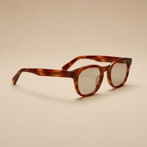 Acetate sunglasses in a rich signature color — brand color strategy guide for eyewear brands