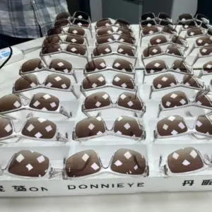 how acetate sunglasses are made — manufacturing process showing raw acetate sheet to unpolished blank to finished polished frame in sequence