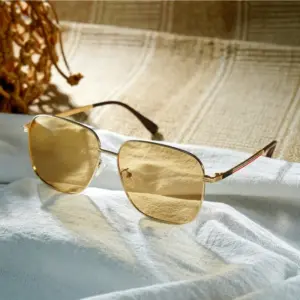 Stainless steel, Monel, and aluminum sunglasses frames side by side — material comparison for eyewear brands